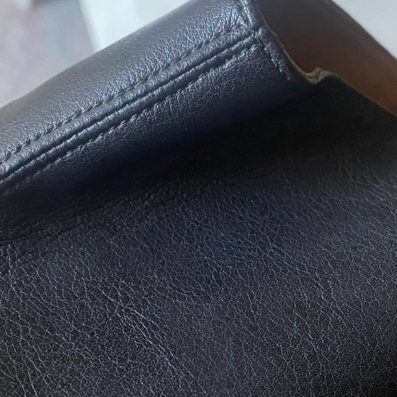 CALLISTO Black Leather Wooden Wedge Mules Clogs Open Toe Gothic Size 9 Gothic - Picture 13 of 13